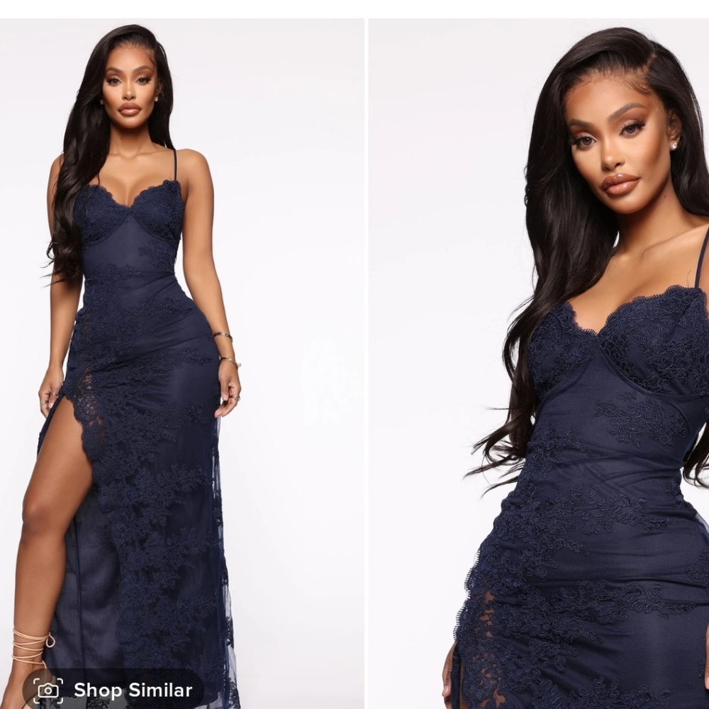 NWT navy lace cocktail dress